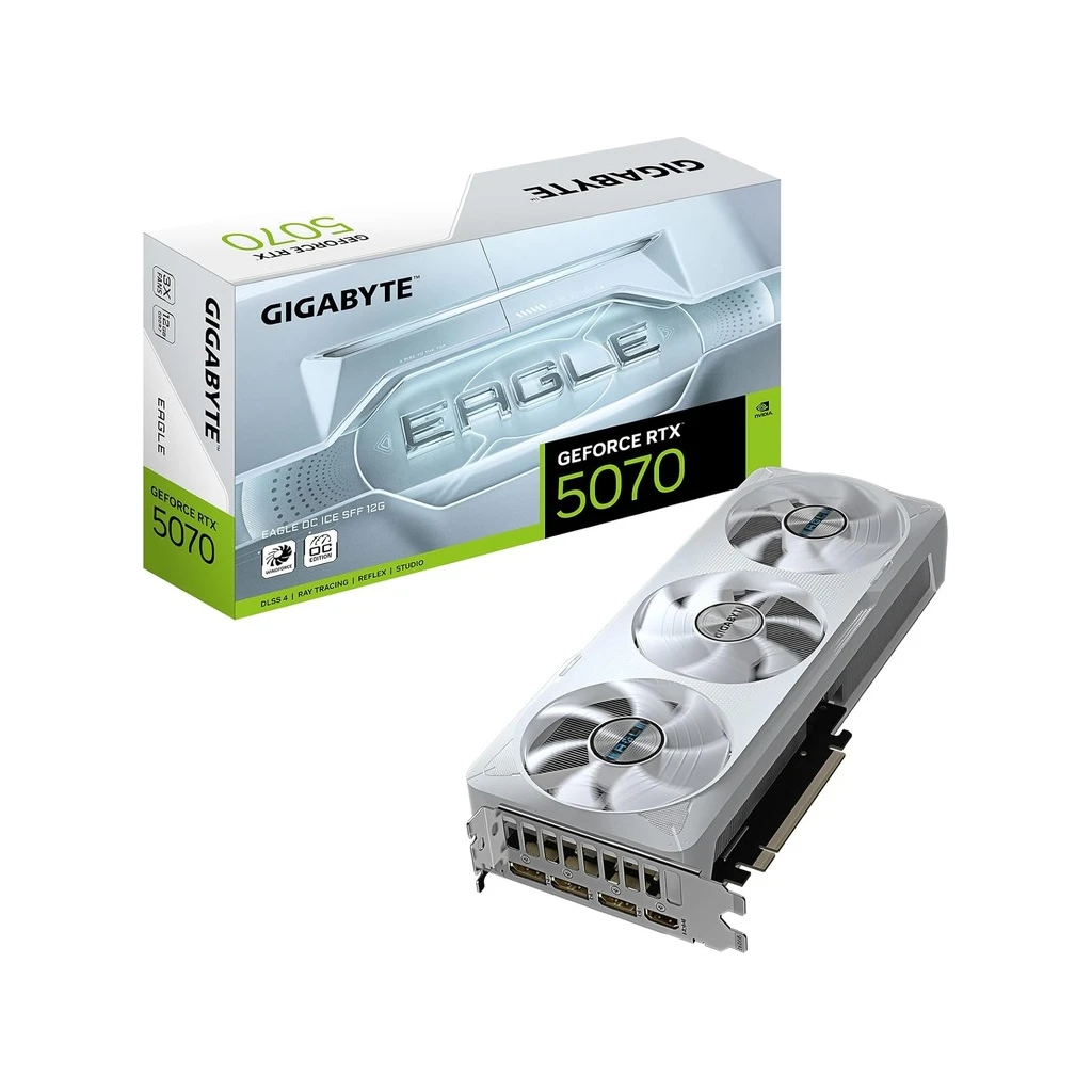 Gigabyte 5070 Eagle OC ICE 12GSFF, 12GB GDDR7, 192-bit3x DP, 1x HDMI - image 1