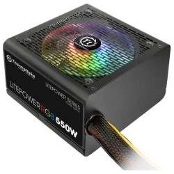 Thermaltake Litepower RGB 550W Non-modular PSU, sa RGB,ATX 12V 2, Active PFC - thumbnail 1
