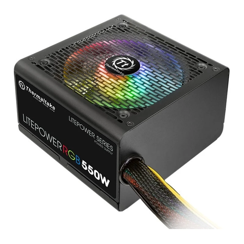 Thermaltake Litepower RGB 550W Non-modular PSU, sa RGB,ATX 12V 2, Active PFC - image 1
