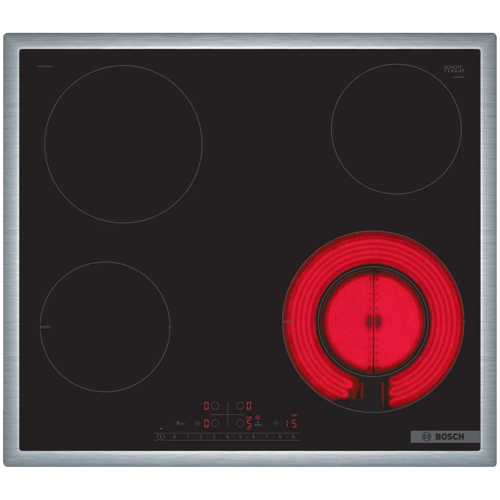 BOSCH Staklokeramička ploča Serie 6| 60 cm, INOX okvir 1 prošireno kolo - image 1