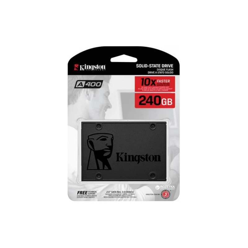 Kingston SSD A400 240GBup to 500MB/s Read and 350MB/s Write - image 1