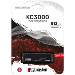 Kingston SSD 512GB KC3000M.2, NVMe PCIe Gen 4.0R/W : 7000/3900MB/s - thumbnail 1