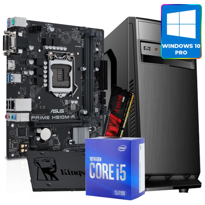 GNC OFFICE WIN 10 PRO i5-10400 2.90GHz 12MB up to 4,3 GHz, MB H510M, RAM 8GB DDR4, SSD 480GB, Kućište sa napajanjem 500W, 2Y - image 1