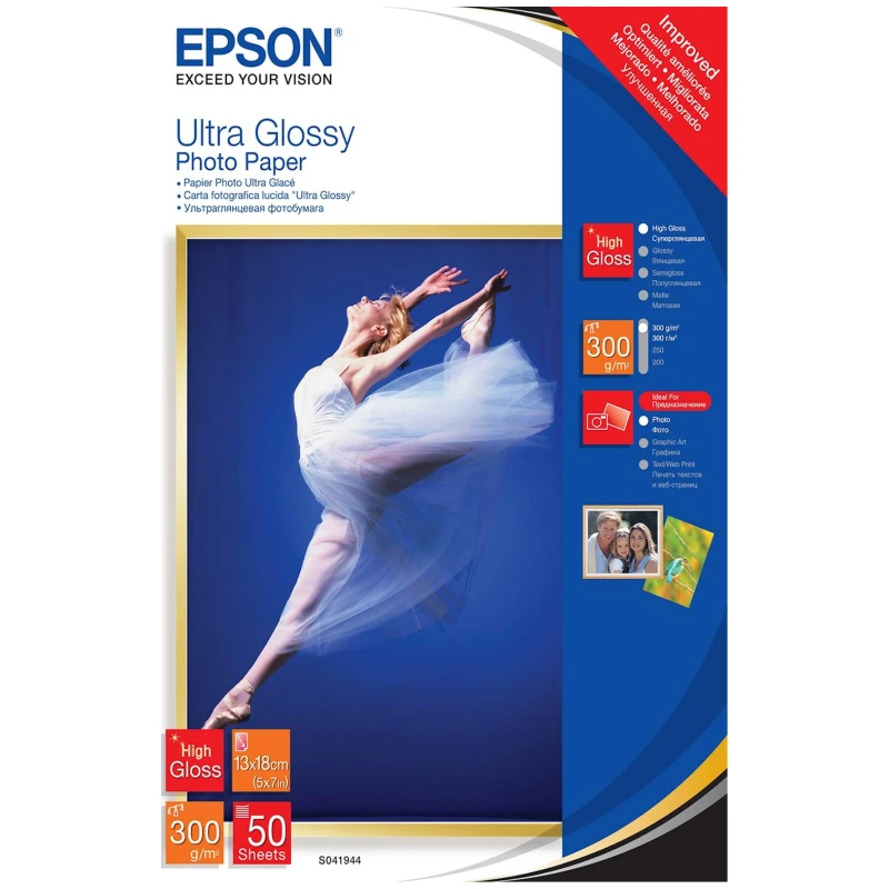 Papir EPSON Ultra Glossy 13x18, 50l, 300g/m2 - image 1
