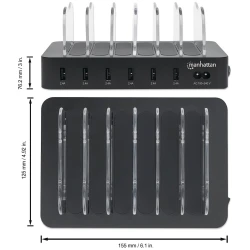 DOCKING MANHATTAN 6U1 USB A  5 V / 2.4 A - thumbnail 2