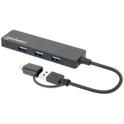 DOCKING MANHATTAN 3-Port USB 3.0 Type-C/A Combo Hu - thumbnail 1