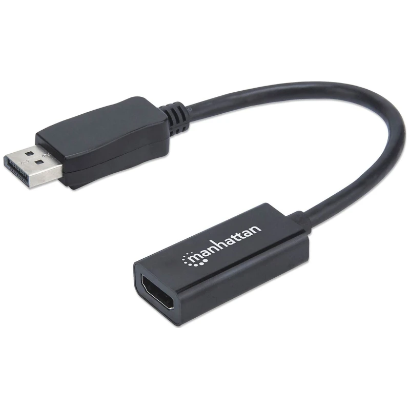 Adapter MANHATTAN, DisplayPort, DP-Male/HDMI-Fem - image 1
