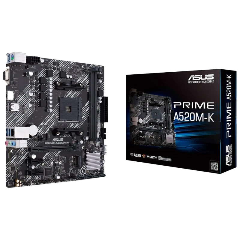 ASUS PRIME A520M-K AM4 mATX Matična ploča – DDR4, M.2, SATA, PCIe 3.0 - image 1