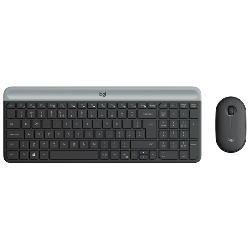 Logitech MK470 Slim Bežični Kombo - Tanka tastatura, Tihi rad, Dugotrajna baterija, US raspored - image 1