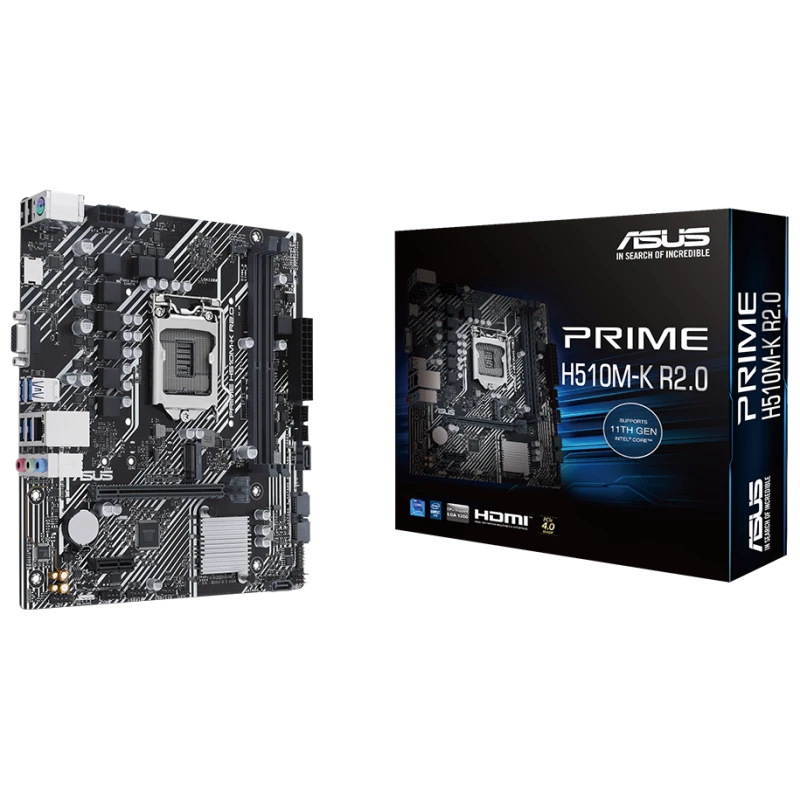 ASUS PRIME H510M-K R2.0 Matična ploča - Intel LGA1200, DDR4, mATX, HDMI - image 1