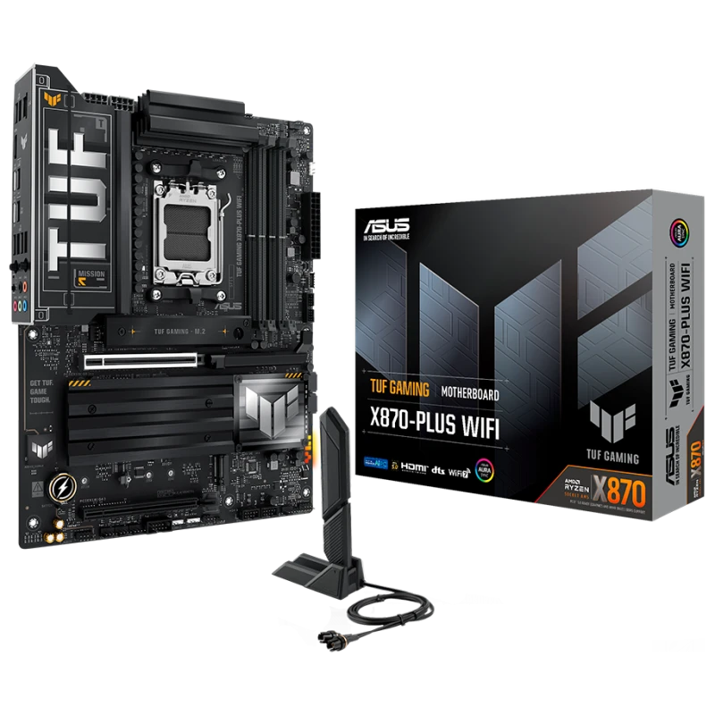 ASUS TUF GAMING X870-PLUS WIFI AM5 ATX matična ploča - DDR5, 4xM.2, PCIe 5.0, WiFi 7 - image 1