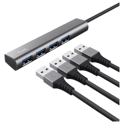 Trust Halyx USB-C to 4-portUSB-A 3.2 Gen1 Hub - thumbnail 1