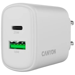 Canyon Punjač OnCharge 250 25W, 1x PD, 1x QC, EU, Bijeli - thumbnail 5