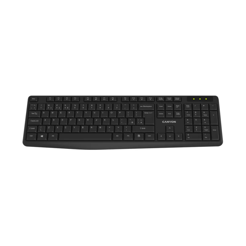 Keyboard KB-W01 EN/AD Wireless Black - image 1
