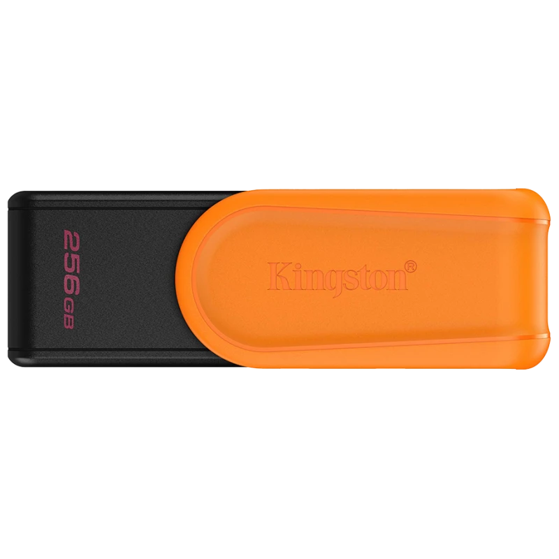 Kingston 256GB Prijenosni USB 3.2 Gen 1 DataTraveler Exodia S Crno/Narandžasti – Veliki kapacitet, brzi prijenos podataka - image 1