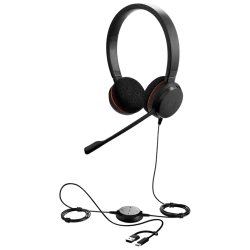 Jabra Evolve 20 Stereo UC slušalice - USB C/A adapter, stereo zvuk, udobnost, jednostavno povezivanje - thumbnail 1
