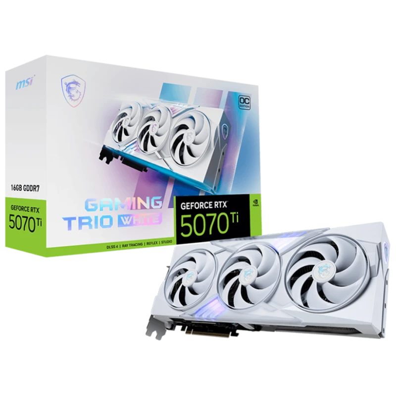 MSI GeForce RTX 5070 Ti Gaming 16GB GDDR7, PCIe 5.0, OC White - image 1