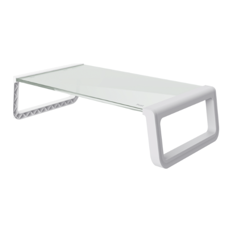 Trust Monta stand za monitor,kaljeno staklo, 50x20 cm,bijeli - image 1