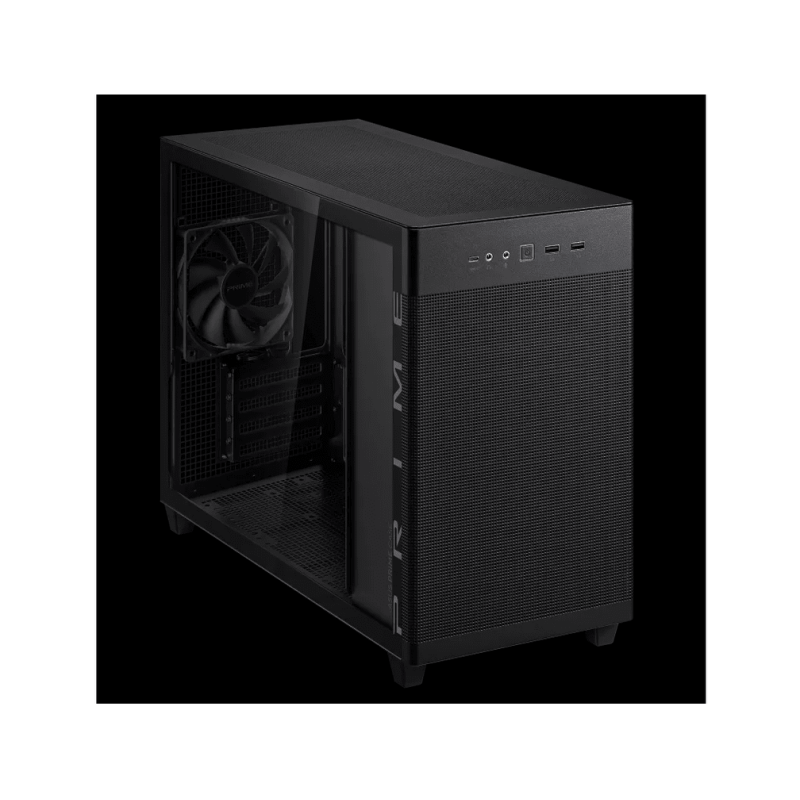 ASUS Prime AP201 Case TG BlackMicroATX,tool-free side panelsTempered Glass - image 1