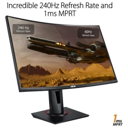 Asus TUF Gaming VG27VQMzakrivljeni gaming monitor,27", FHD,240 Hz, VA,HDMI, DP - thumbnail 4