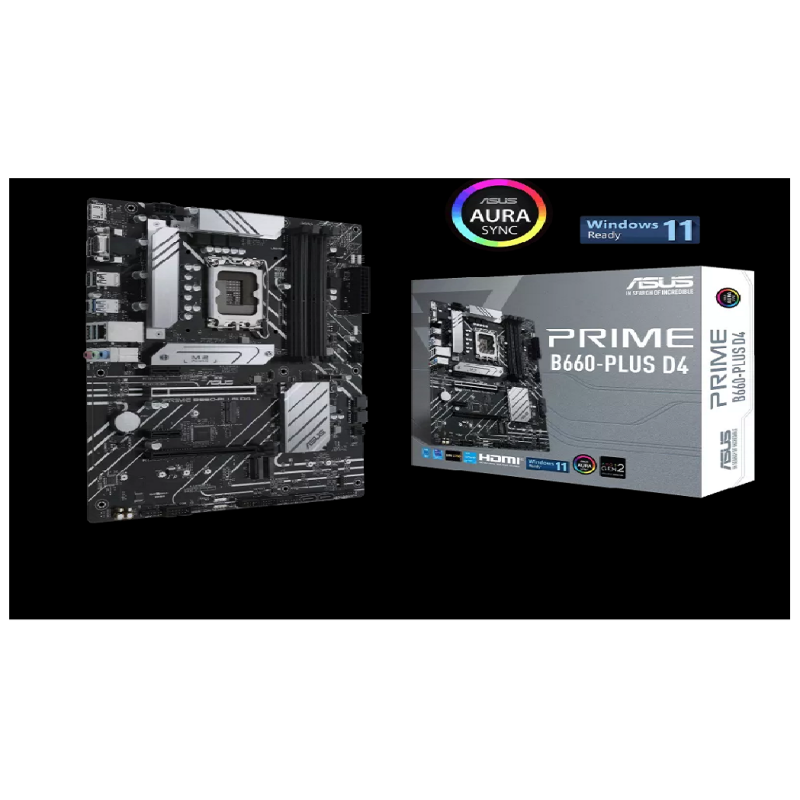 ASUS MB PRIME B660-PLUS D4Intel B660;LGA17004xDDR4;VGA,HDMI,DP;ATX - image 1