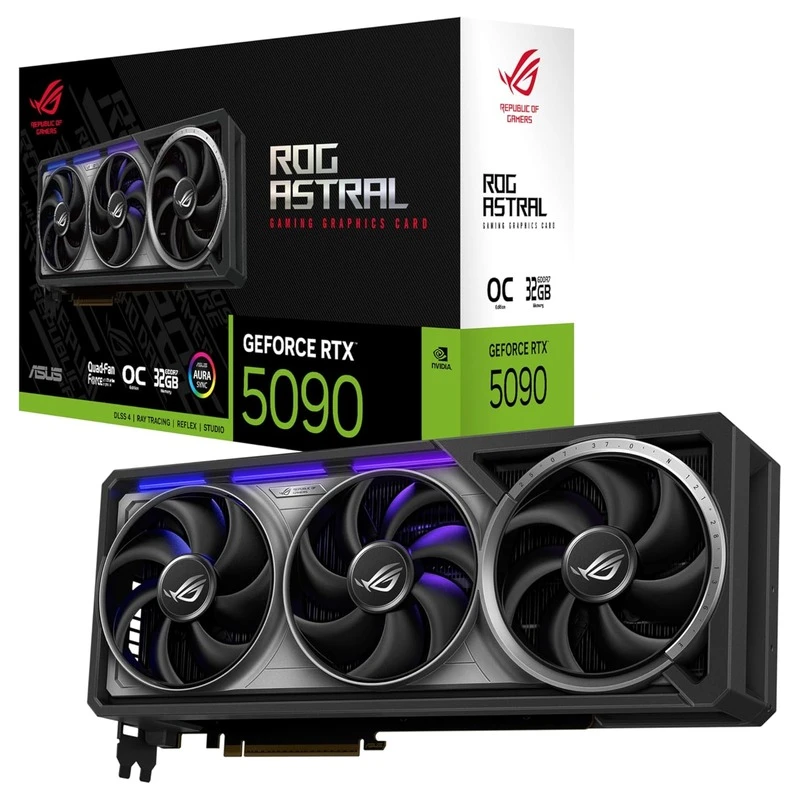 ASUS ROG-ASTRAL-RTX5090-O32GGaming, 32GB, GDDR7, OC,512-bit, 3x DP, 2x HDMI - image 1