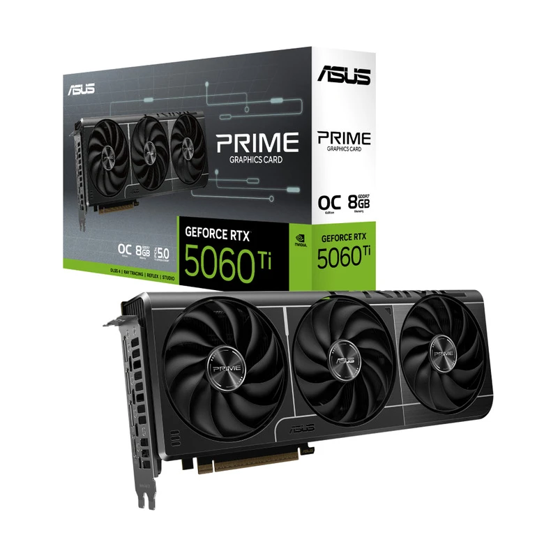 ASUS VGA PRIME-RTX5060TI-O8G8GB GDDR7 OC, 128-bit3x DP, 1x HDMI - image 1