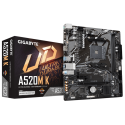 Gigabyte MB [A520M K V2 G10]AM4; 2xDDR4;M.2; 4xSATA; 6xUSBVGA, HDMI; mATX; - thumbnail 1