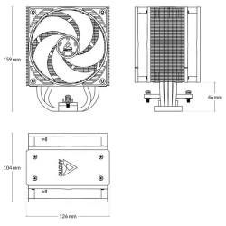 Arctic Freezer 36 A-RGB WhiteCPU cooler 1851,1700, AM4, AM5 - thumbnail 2