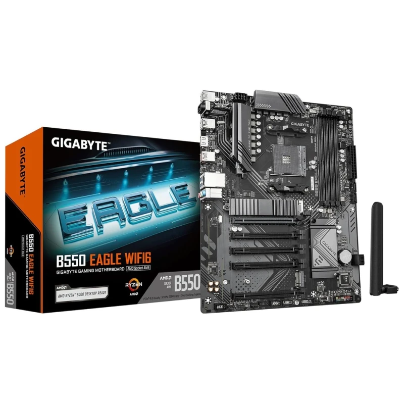 Gigabyte MB B550 EagleAM4, 4x DDR4, 4x SATA2x M.2, 1x HDMI, 6x USB, ATX - image 1