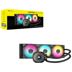 CORSAIR NAUTILUS 360 RS AIOLiquid CPU Cooler, Black,RS120LGA1851, LGA1700, AM5, AM4 - thumbnail 4