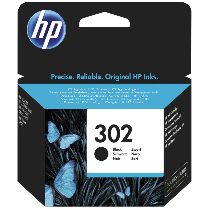 HP Tinta F6U66AE Black 302 - image 1