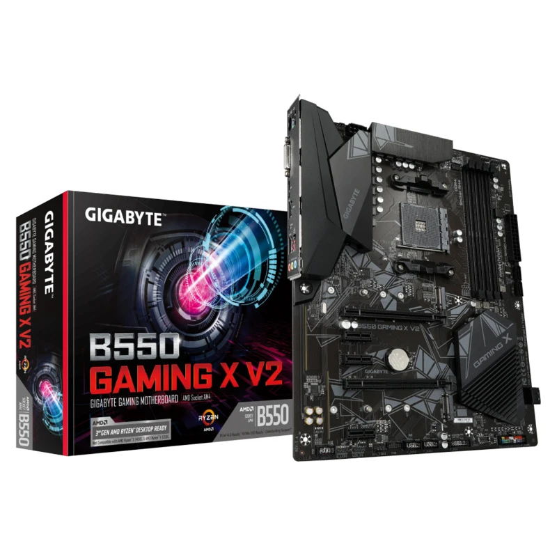 Gigabyte MB [B550 GAMING X V2]AM4; 4xDDR4; 2xM.2; 4xSATA6xUSB; HDMI, DVI; ATX - image 1