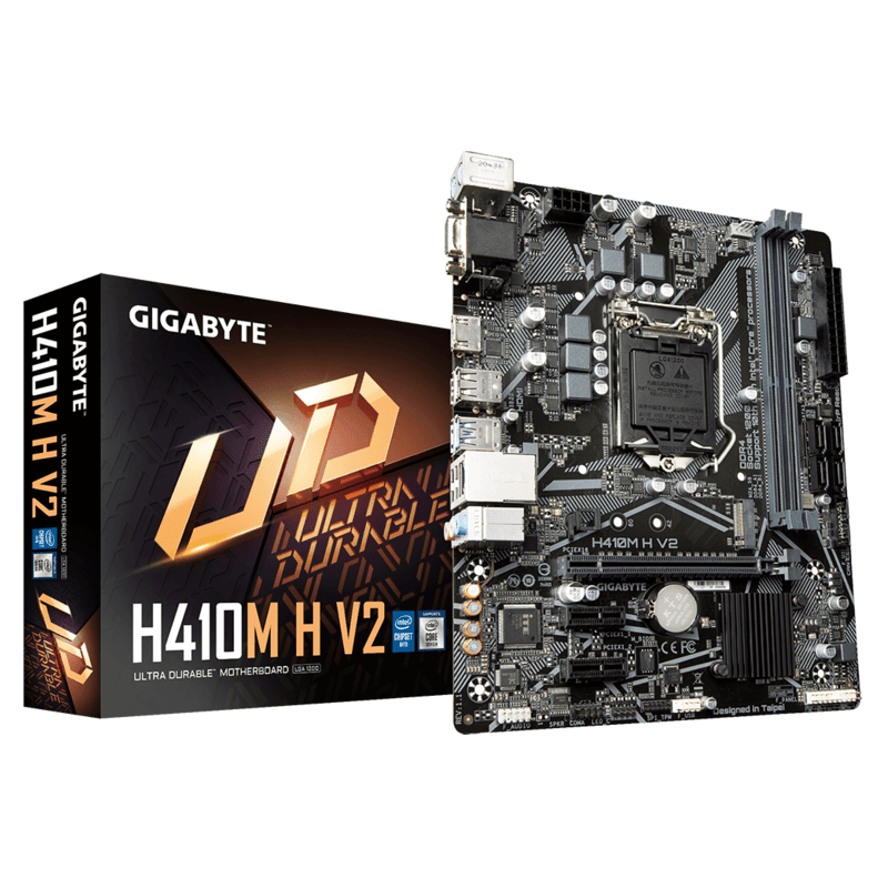 Gigabyte MB H410M H V2;LGA1200; 2xDDR4; M.2, 4xSATA6xUSB; VGA, HDMI; mATX - image 1