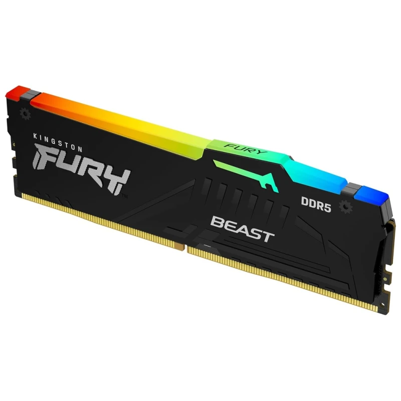 Kingston 16GB 6000MHz DDR5 RGBFury Beast (1x16GB), CL30,EXPO, XMP, 288-pin 16Gbit - image 1