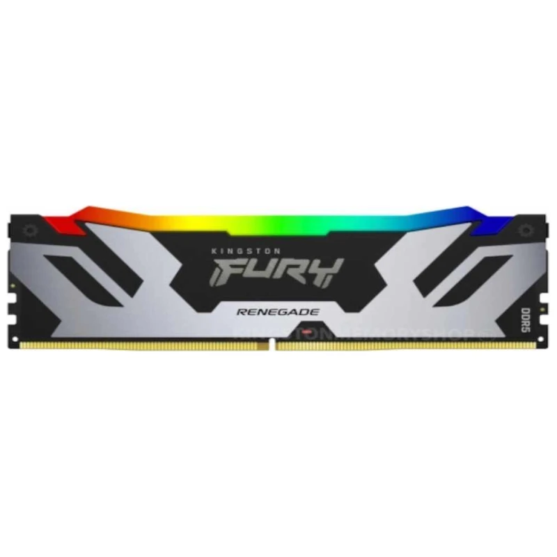 Kingston 16GB 6400MHz DDR5 RGBFury Renegade,Black/Silver RGB(1x16GB), CL32, 288-pin, XMP, - image 1