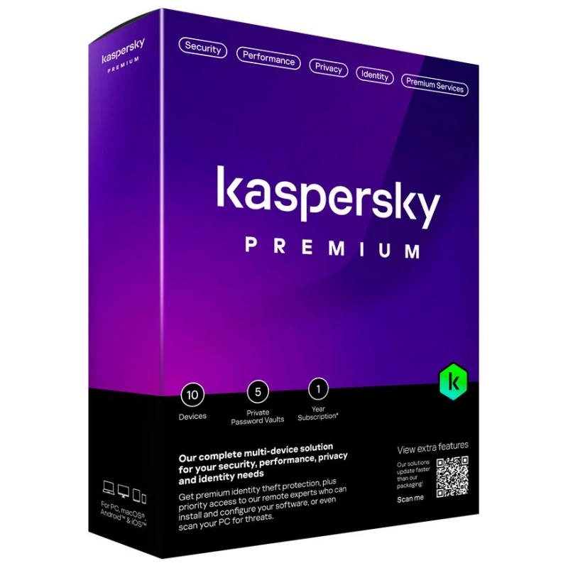 Kaspersky Premium 1 uređaj 1 godina – Zaštita u realnom vremenu, VPN, zaštita identiteta, optimizacija - image 1