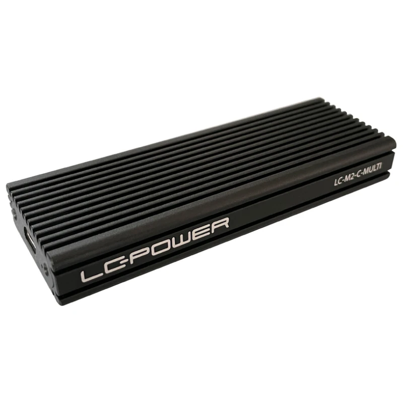 LC-Power LC-M2-C-MULTI-2USB 3.2 Gen. 2x1 Type C M.2SSD Enclosure,SATA&nvme - image 1
