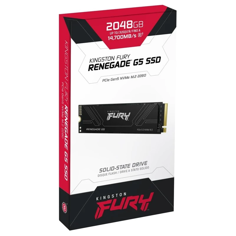 Kingston SSD 2TB NVMe M.2Fury Renegade,  PCIe 5.0R/W : 14700/14000MB/s - image 1