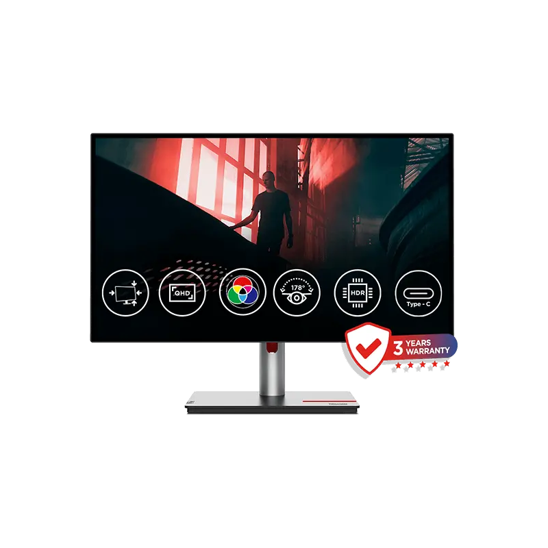 Lenovo Monitor P27h-30 27" QHD, HDMI, IPS, USB-C - image 1