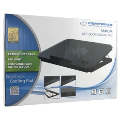 Postolje za notebook ESPERANZA SAMUM, do 17", ventilator+kontrola, ergonomski podesivo USB hub EA141 - thumbnail 3