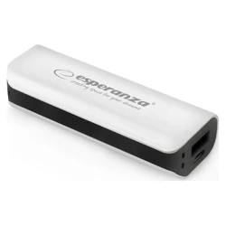 PowerBank ESPERANZA JOULE, 2200mAh, WHITE/BLACK, EMP103WK - thumbnail 1