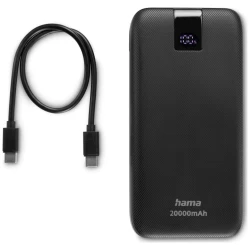 Powerbank HAMA PD20 20000 mAh, anthracit - thumbnail 3