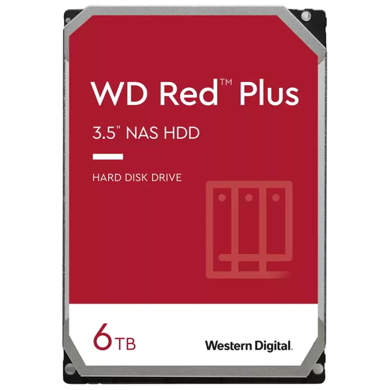 WD Tvrdi Disk NAS Red Plus 3.5", 6TB, 256MB, 5400 RPM, SATA 6 Gb/s - image 1