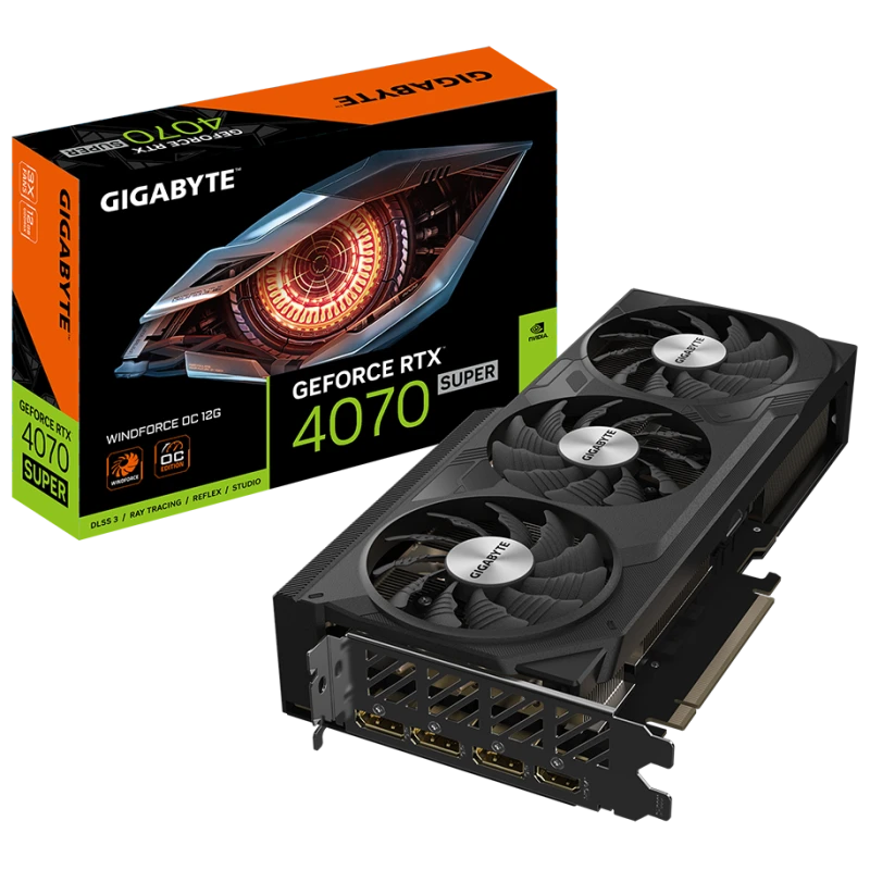 GIGABYTE GeForce RTX 4070 SUPER WINDFORCE OC 12GB - 12 GB GDDR6X, 192bit, PCI-E 4.0, HDMI/DP - image 1