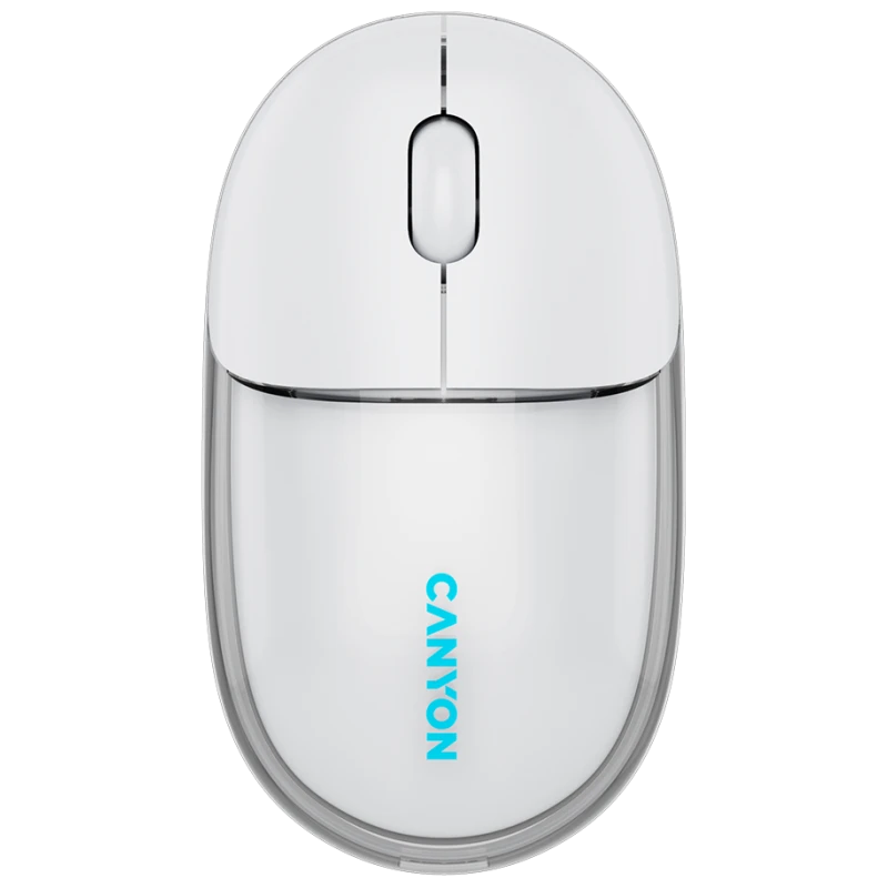 Canyon Bežični Miš OnClick 24 BT, Transparentan, Bijeli, Bluetooth - image 1