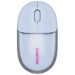 Canyon Bežični Miš OnClick 24 BT - Transparentno/Plavi, Bluetooth, Wireless, Moderan Dizajn - thumbnail 1