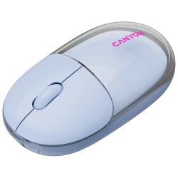 Canyon Bežični Miš OnClick 24 BT - Transparentno/Plavi, Bluetooth, Wireless, Moderan Dizajn - thumbnail 5