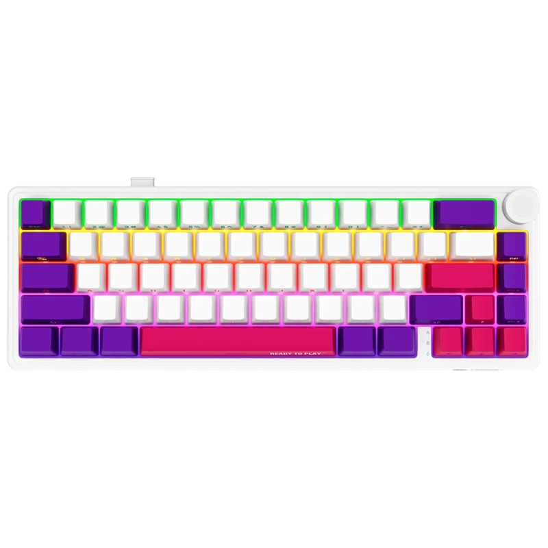 Lorgar Bežična 65% Mehanička Gaming Tastatura Pro Bijela, EN raspored, RGB, Hot-Swap, Dugotrajna baterija - image 1