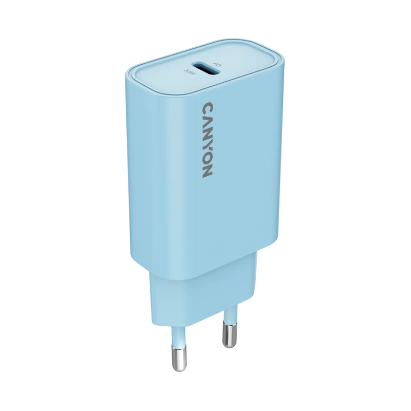 Canyon punjač OnCharge 30CL Max Snaga 30W, 1xPD, EU, Svjetloplavi - image 1